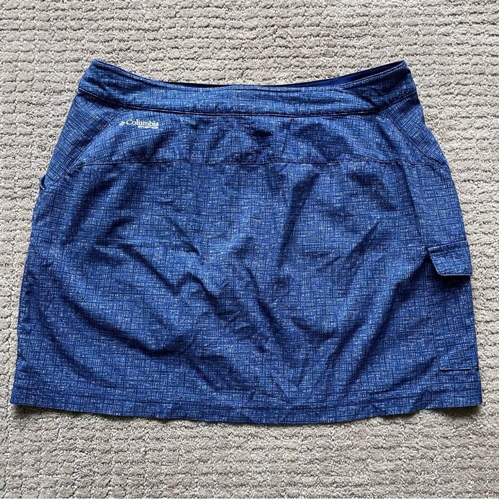 Columbia Omni Freeze Advanced Cooling Blue Heathered Skort Size 6 - Picture 6 of 6